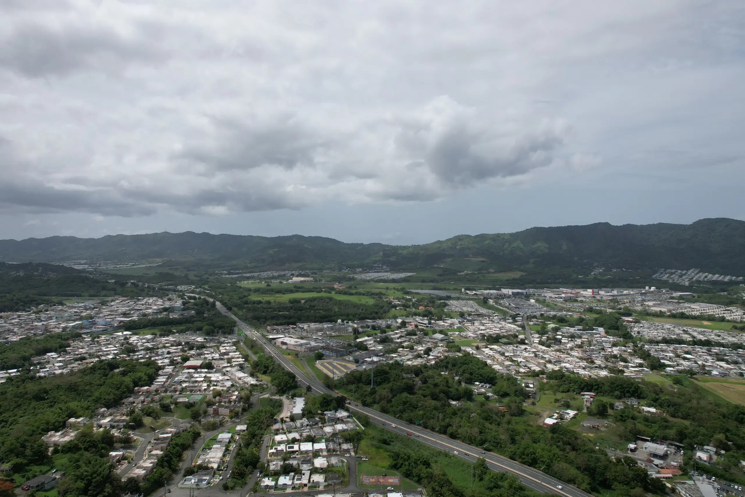 Vista aérea del entorno residencial del proyecto